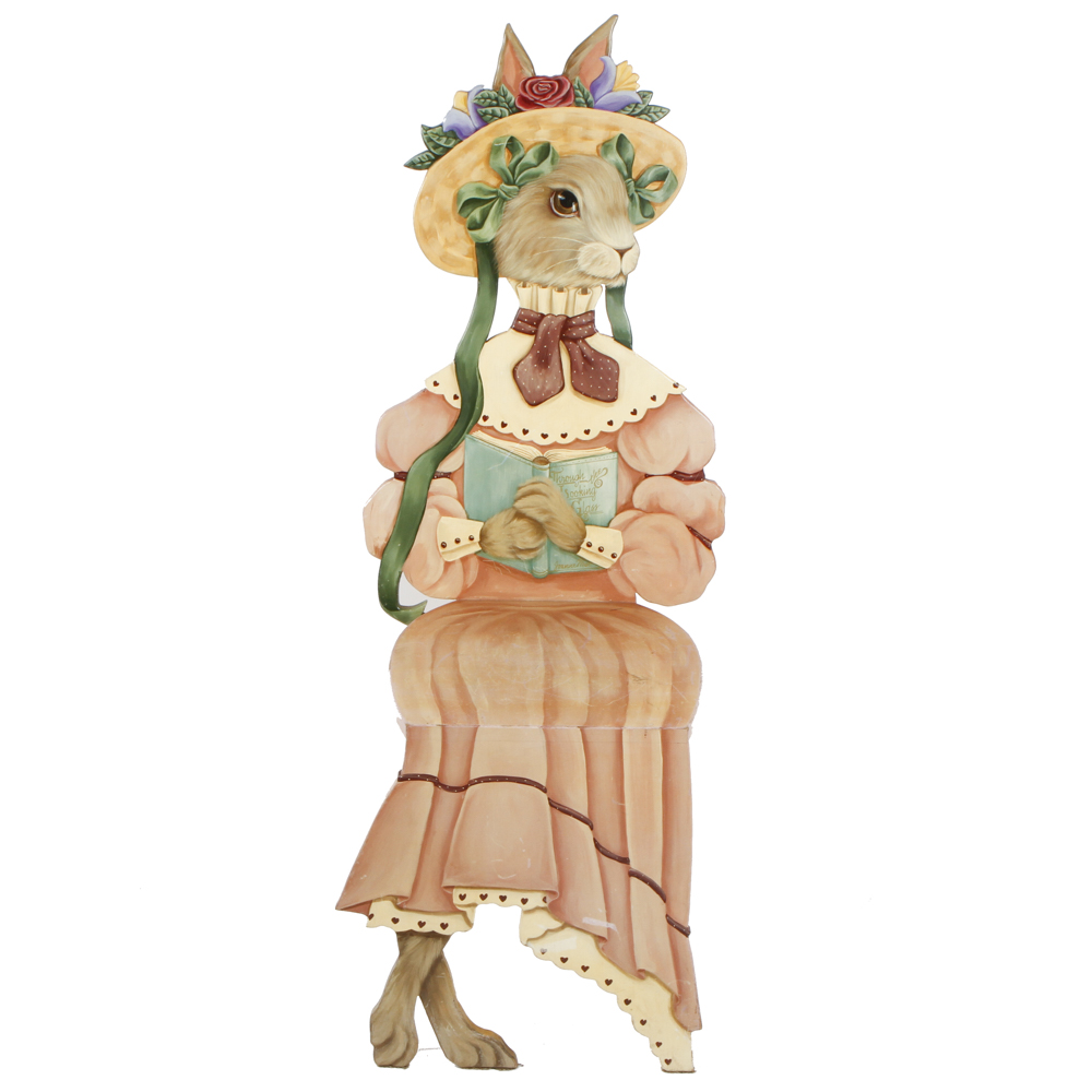 Wooden Painted Rabbit Chair EBTH